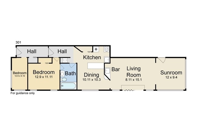 Two Bedroom, One Bathroom, sunroom - 323 4th St NE