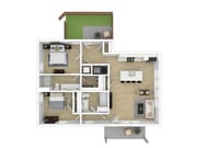 2 BD Stacked Duplex Ground