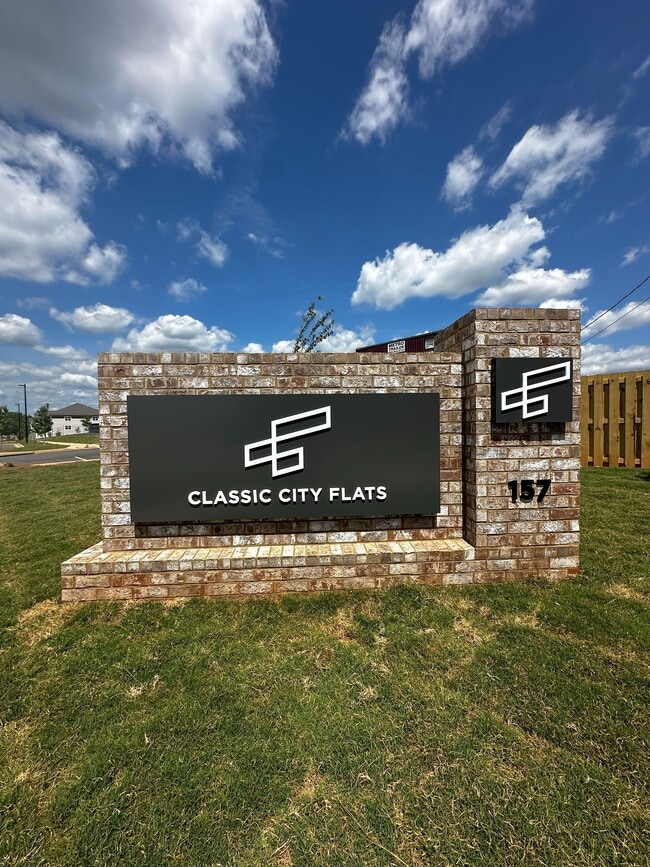 Classic City Flats marquee sign