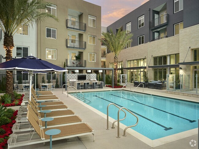 Lower Level Pool - Blu Apartments