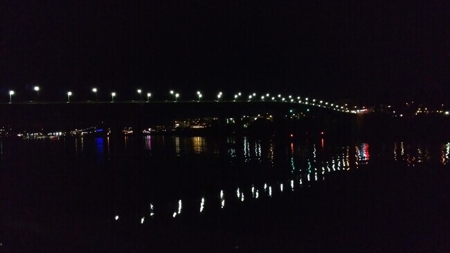 Manette Bridge from Balcony at Night. Enjoy bridge firework display from your own deck. - 1127 Wheaton Way, C-1