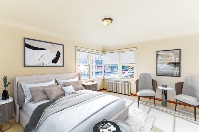 Unit D - Living room/bedroom