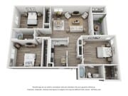 Citation Club - Three Bedroom - Two Bathroom - 2 Beds - 2 Baths - 1414 Sq. ft.