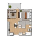 Acacia HVL | 1x1 | 670 sf