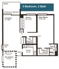 3BR/2BA