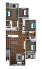 4 Bedroom 2 Bath Floorplan