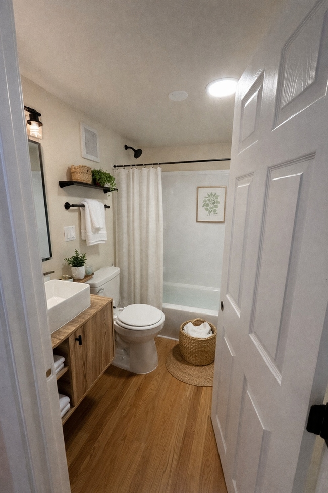 Virtually staged bathroom - 3201 Grand Ave Unit 3