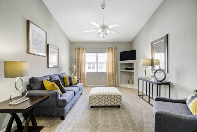 Spacious Living Room - Lenoxplace at Garner Station Apartments