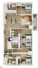 4 habitaciones y 4 baños - D6