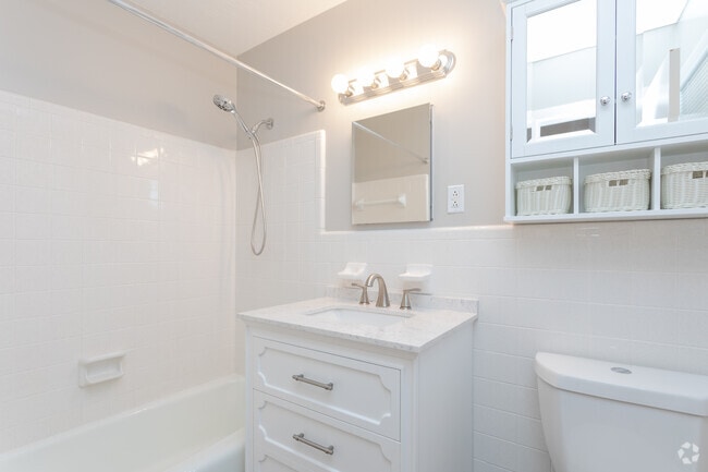 3BR, 2BA - 1,355SF - Master Bathroom - Morganton Arms Apartments