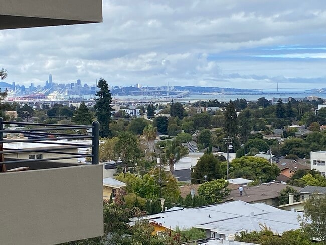 Close up view of Bay Bridge with SF in background - 5340 Broadway Ter Unit 403