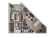 1 Bedroom | 1 Bath | 815 SF