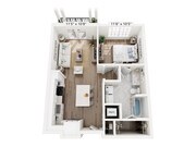 A1 floor plan The Water Tower District at Schilling Farms