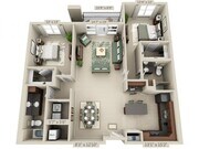 Floor plans are artist’s rendering. All dimensions are approximate. Actual product and specifications may vary in dimension or detail. Not all features are available in every apartment. Prices and availability are subject to change.