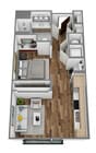 Explore your future home with this chic urban retreat, designed for modern living.