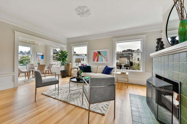 Photo - Cole Valley: Bright Top Floor Unfurnished 1 Bed 1 Bath with Garage Parking Unit 135 Carl St. #6
