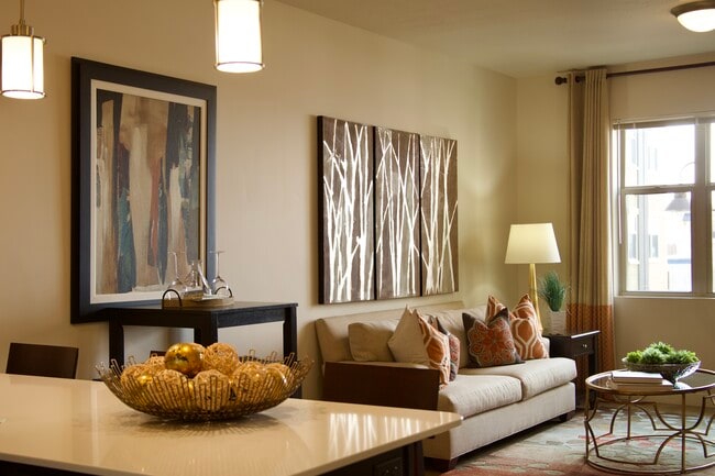 Create a feeling of opulence and grandeur with complementary 10-12 ft ceilings. - The Vue at Sugar House