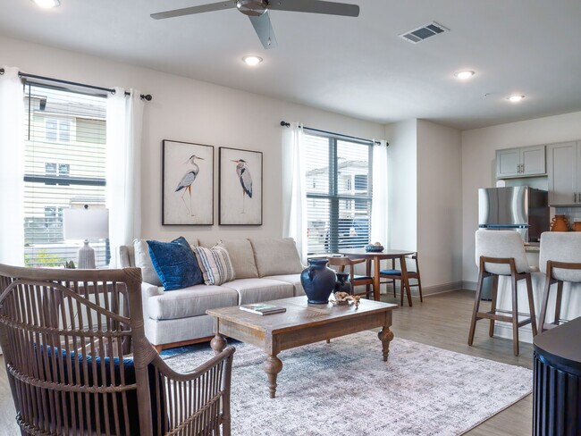 The Zulu: 1BR, 1BA- Living Room