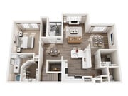 K floor plan 4001 Midtown