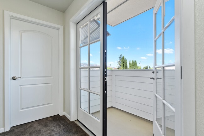 Private, airy bedroom balcony