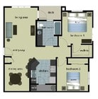 2BR/1BA
