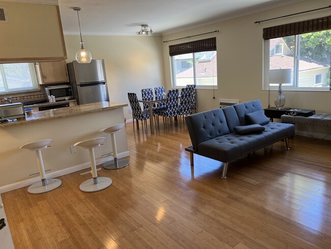 Linving room, dinning rm & kitchen open - 229 Ramona St Apartments Unit 229