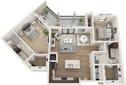 B2 | 2x2 | 1055 sq ft