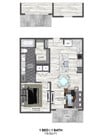 A6 floor plan The Braden on Fifth