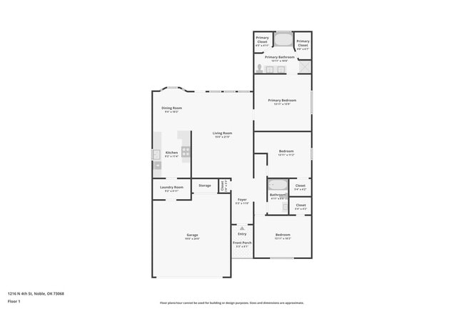 Building Photo - Beautiful 3 bed, 2 bath home in Noble!--12...