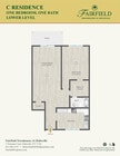 1 Bedroom, 1 Bath Lower Level