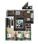 Three Bedroom | 1 Bathroom