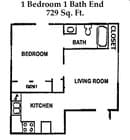 1BR/1BA
