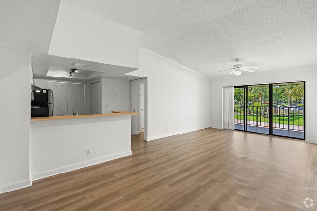 2BR, 2BA - 1,187SF - Dining Room/ Living Room - Gables Town Colony