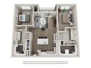 C.0: 2bed 2bath