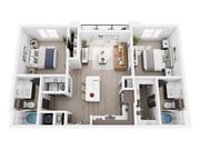 B1 floor plan HAUS Memorial Park