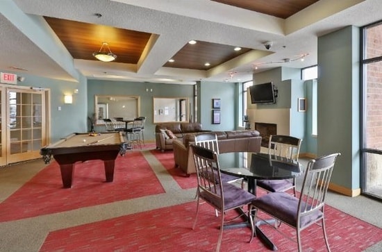 Common area available for party rentals or use. Full kitchen, billiards table and big screen table. - 1155 Ford Road Unit 206