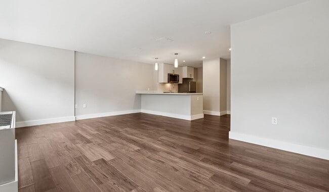 Spacious living room with ample natural light