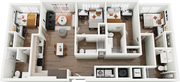 Signature on Grand D1 4 Bedroom Floor Plan