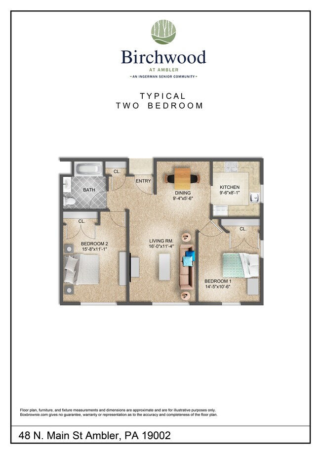 2 Bedroom Floorplan