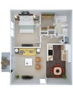 1 Bedroom Ground Level