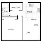 1BR/1BA