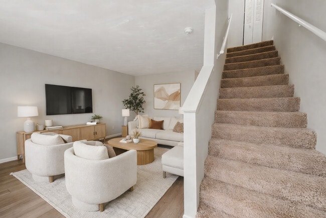 Living Room Views in our Duplex - Meadowview Apartments