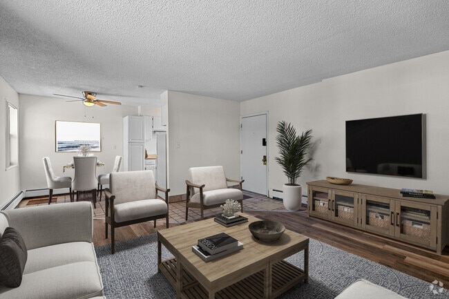 2 BR, 1 BA - Living Room - Flats at Fitz Rental