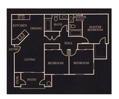 3BR/2BA