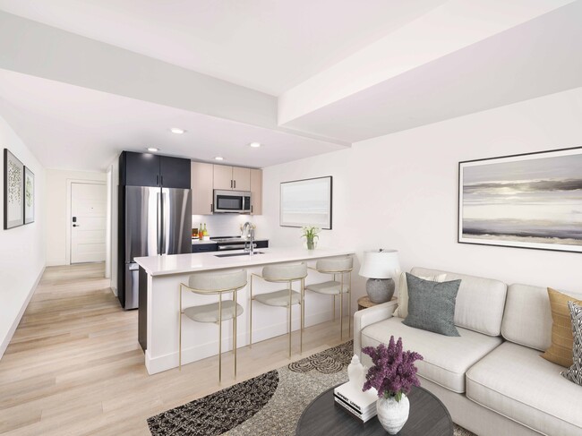 Embrace the perfect harmony of style and function within the spacious open floor plans at Modera Golden Triangle. Your modern living journey begins here. - Modera Golden Triangle Apartments