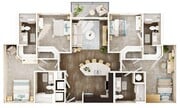 4 habitaciones/4 baños - D2