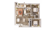 Two Bedroom Two Bathroom