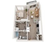 Plan A9 | 1 bedroom, 1 bathroom