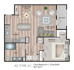 Plano de planta A2A The Madison en City Place
