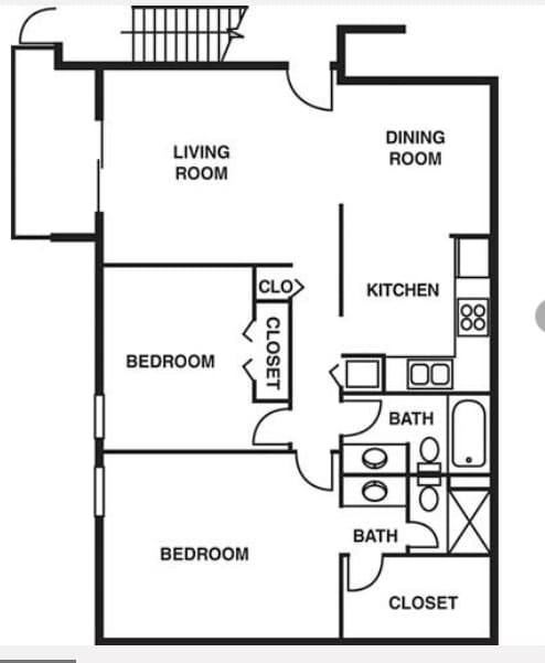 2BD/2BA - 2. Bedroom 2 Bath 1028